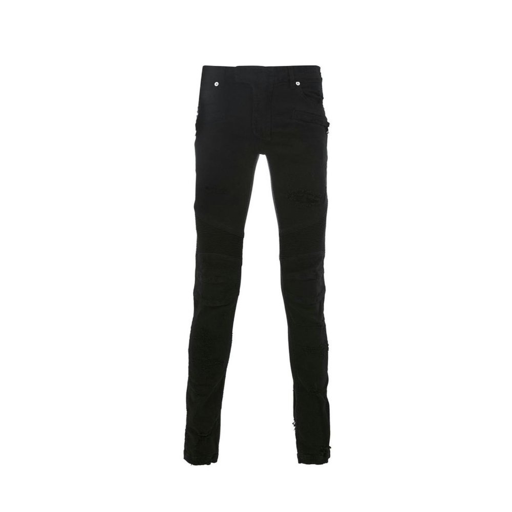 Balmain Distressed Biker Jeans
